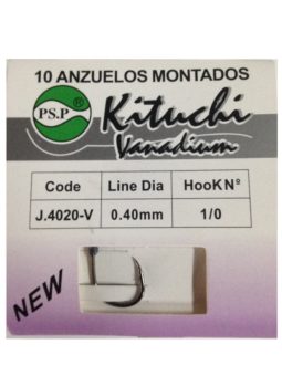 ANZUELOS MONTADOS CURVOS KITUCHI CARBONO
